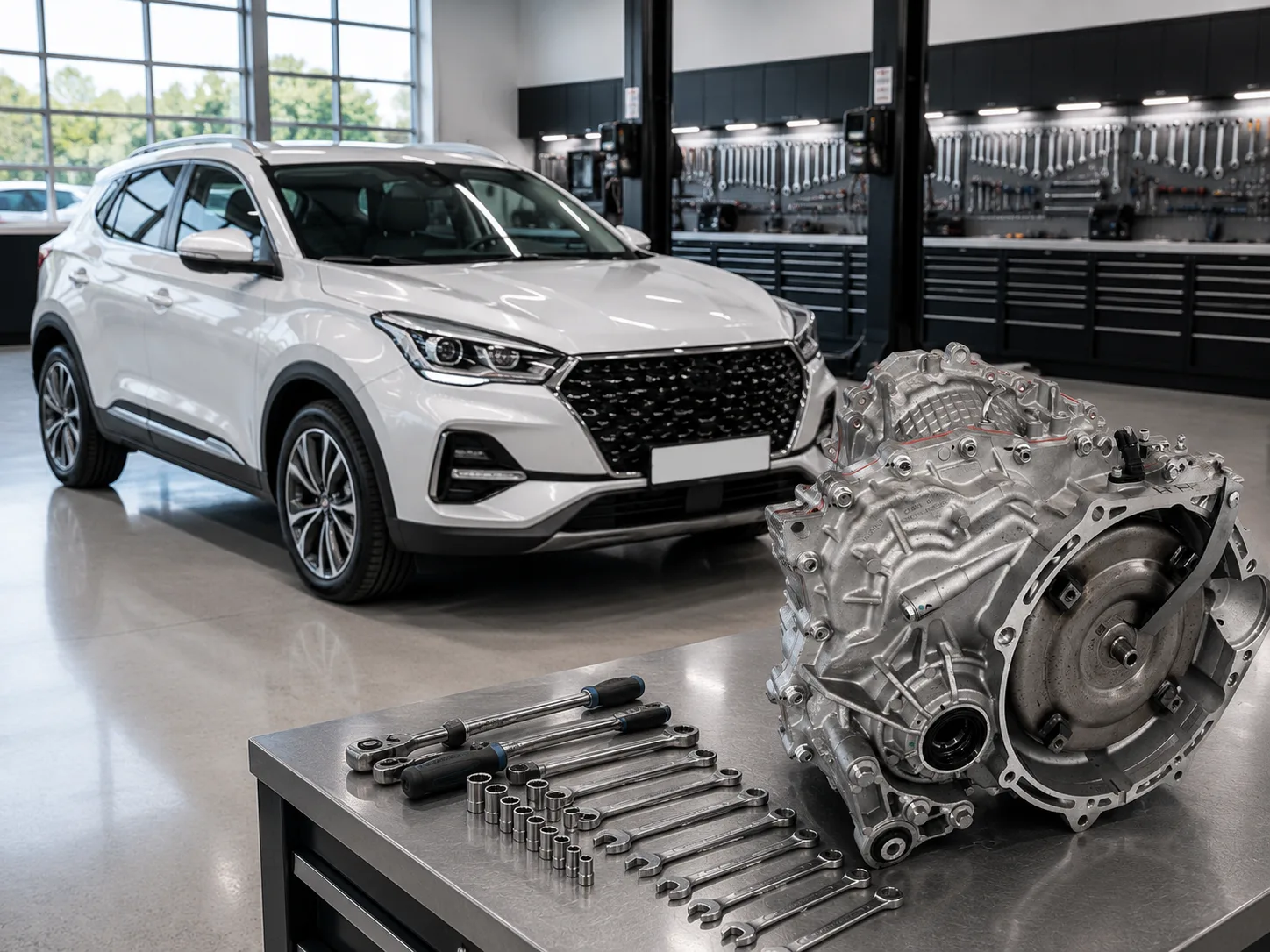 Chery Tiggo 4 Pro с коробкой Мокрый 7DCT (Chery DCT290, Geely 7DCT, Haval 7DCT, GAC 7DCT) — ремонт DCT в Москве