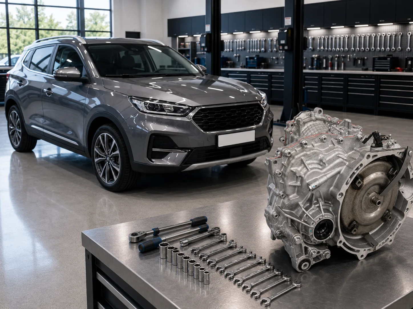 Chery Tiggo 4 с коробкой Мокрый 7DCT (Chery DCT290, Geely 7DCT, Haval 7DCT, GAC 7DCT) — ремонт DCT в Москве