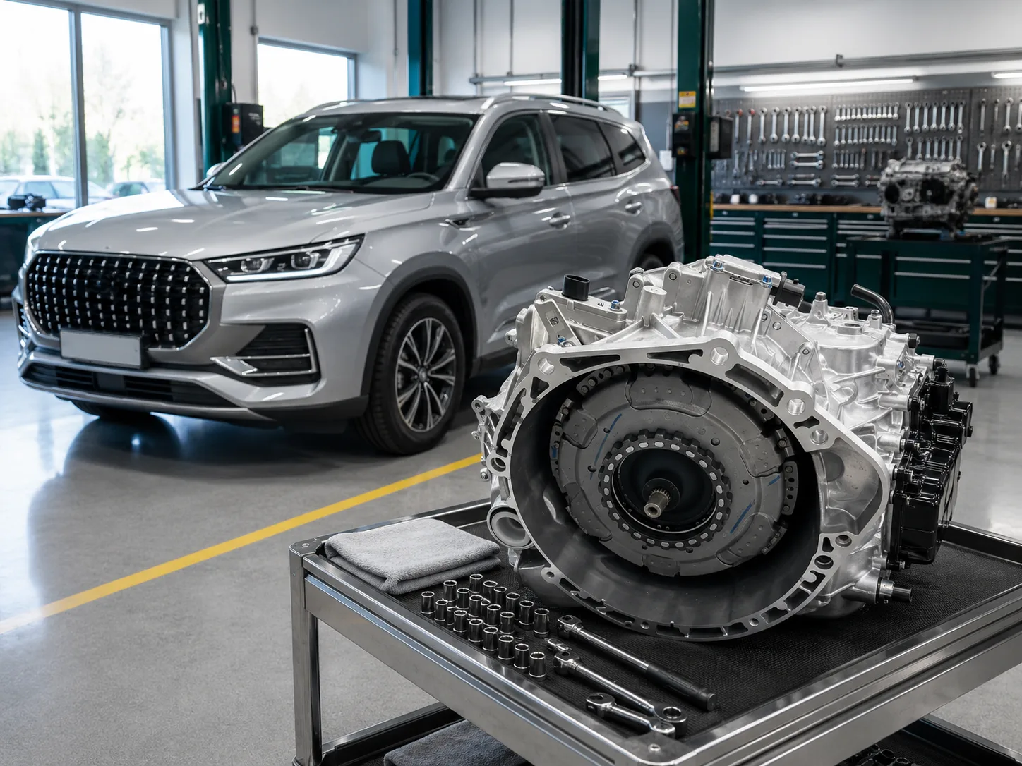 Chery Tiggo 8 Pro с коробкой Мокрый 7DCT (Chery DCT290, Geely 7DCT, Haval 7DCT, GAC 7DCT) — ремонт DCT в Москве
