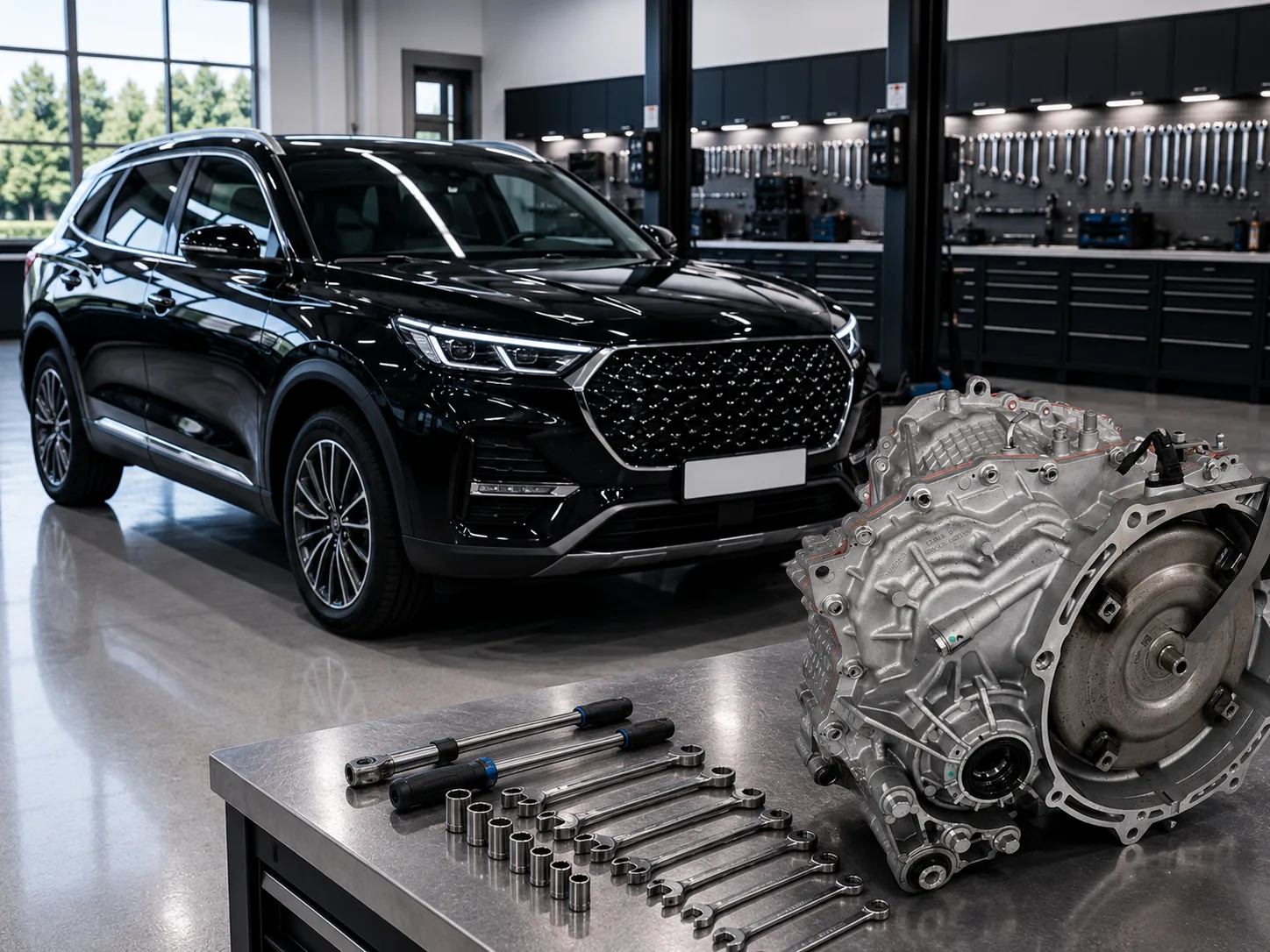 Chery Tiggo 8 с коробкой Мокрый 7DCT (Chery DCT290, Geely 7DCT, Haval 7DCT, GAC 7DCT) — ремонт DCT в Москве