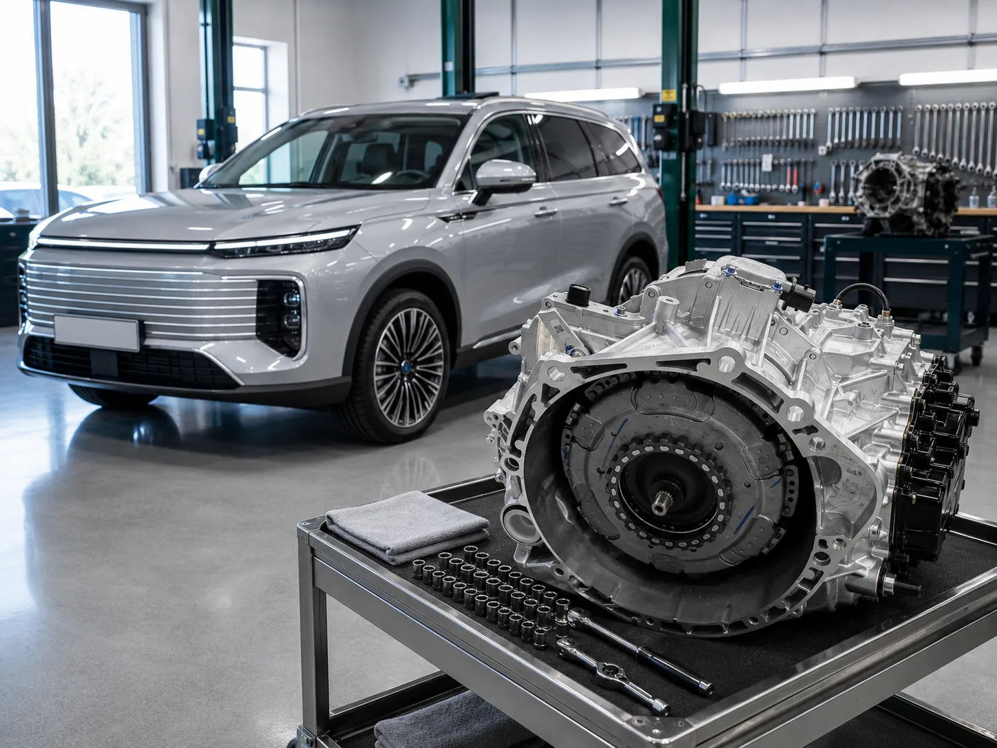 Chery Tiggo 9 с коробкой Мокрый 7DCT (Chery DCT290, Geely 7DCT, Haval 7DCT, GAC 7DCT) — ремонт DCT в Москве