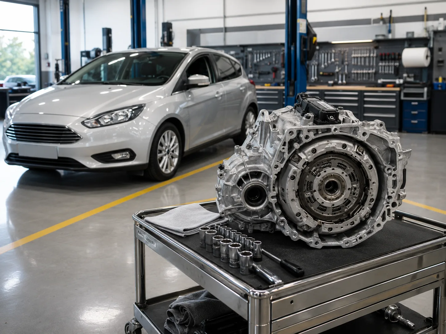 Ford Fiesta с коробкой PowerShift 6DCT250 — ремонт DCT в Москве