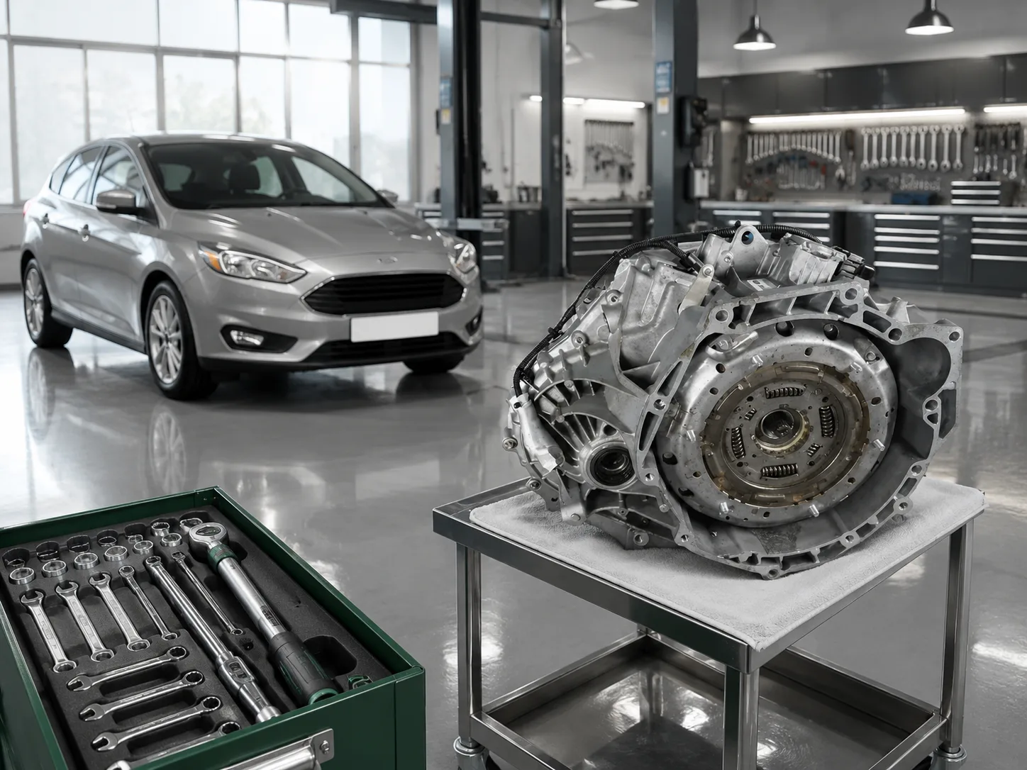 Ford Focus с коробкой PowerShift 6DCT250 — ремонт DCT в Москве