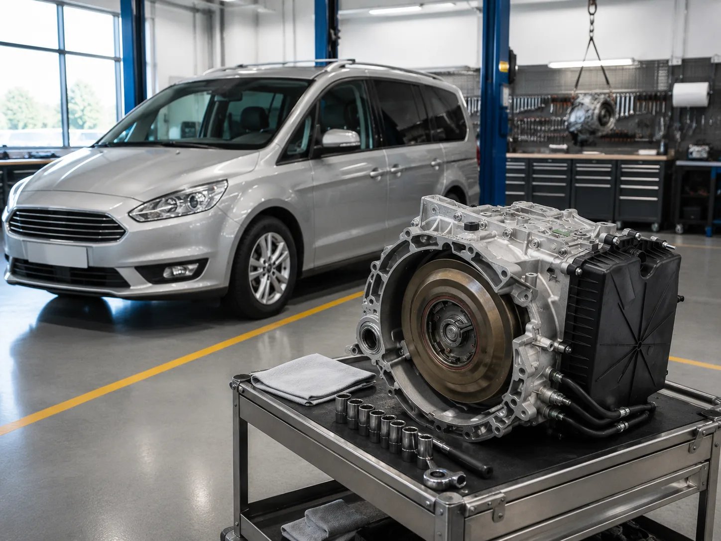 Ford Galaxy с коробкой PowerShift 6DCT450 — ремонт DCT в Москве