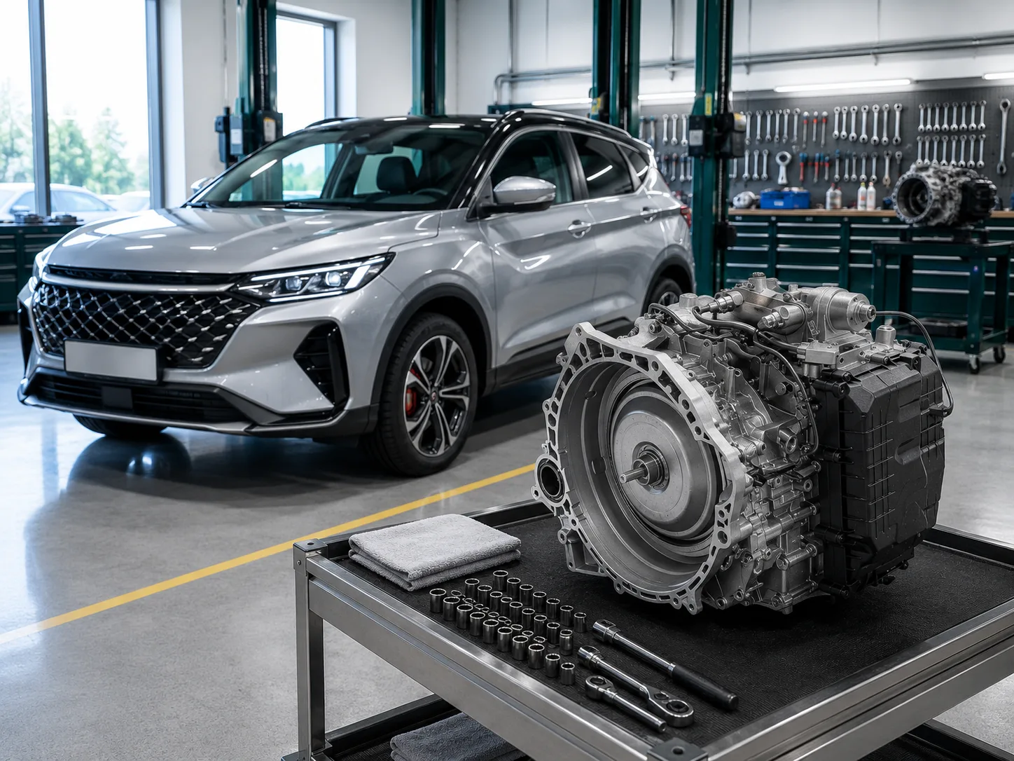 Geely Coolray с коробкой Мокрый 7DCT (Chery DCT290, Geely 7DCT, Haval 7DCT, GAC 7DCT) — ремонт DCT в Москве