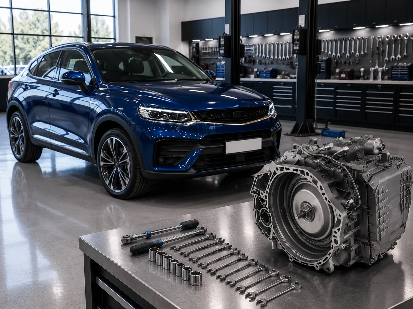 Geely Tugella с коробкой Мокрый 7DCT (Chery DCT290, Geely 7DCT, Haval 7DCT, GAC 7DCT) — ремонт DCT в Москве