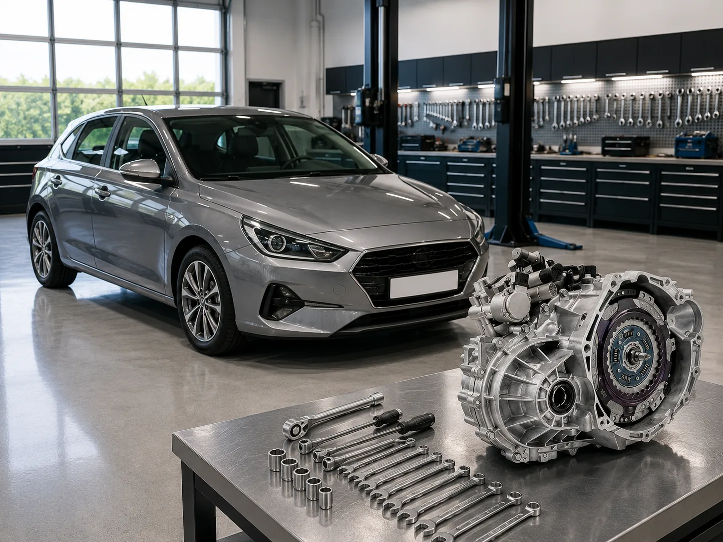 Hyundai i30 с коробкой Hyundai/Kia 7DCT (D7UF1, EcoShift) — ремонт DCT в Москве