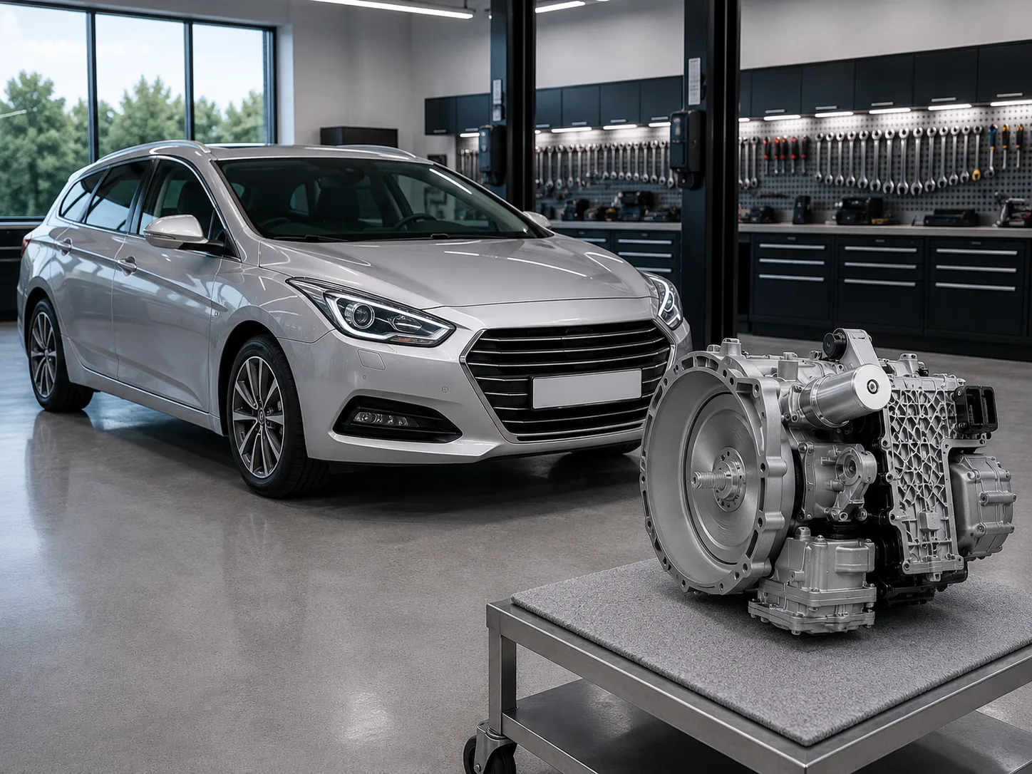 Hyundai i40 с коробкой Hyundai/Kia 7DCT (D7UF1, EcoShift) — ремонт DCT в Москве