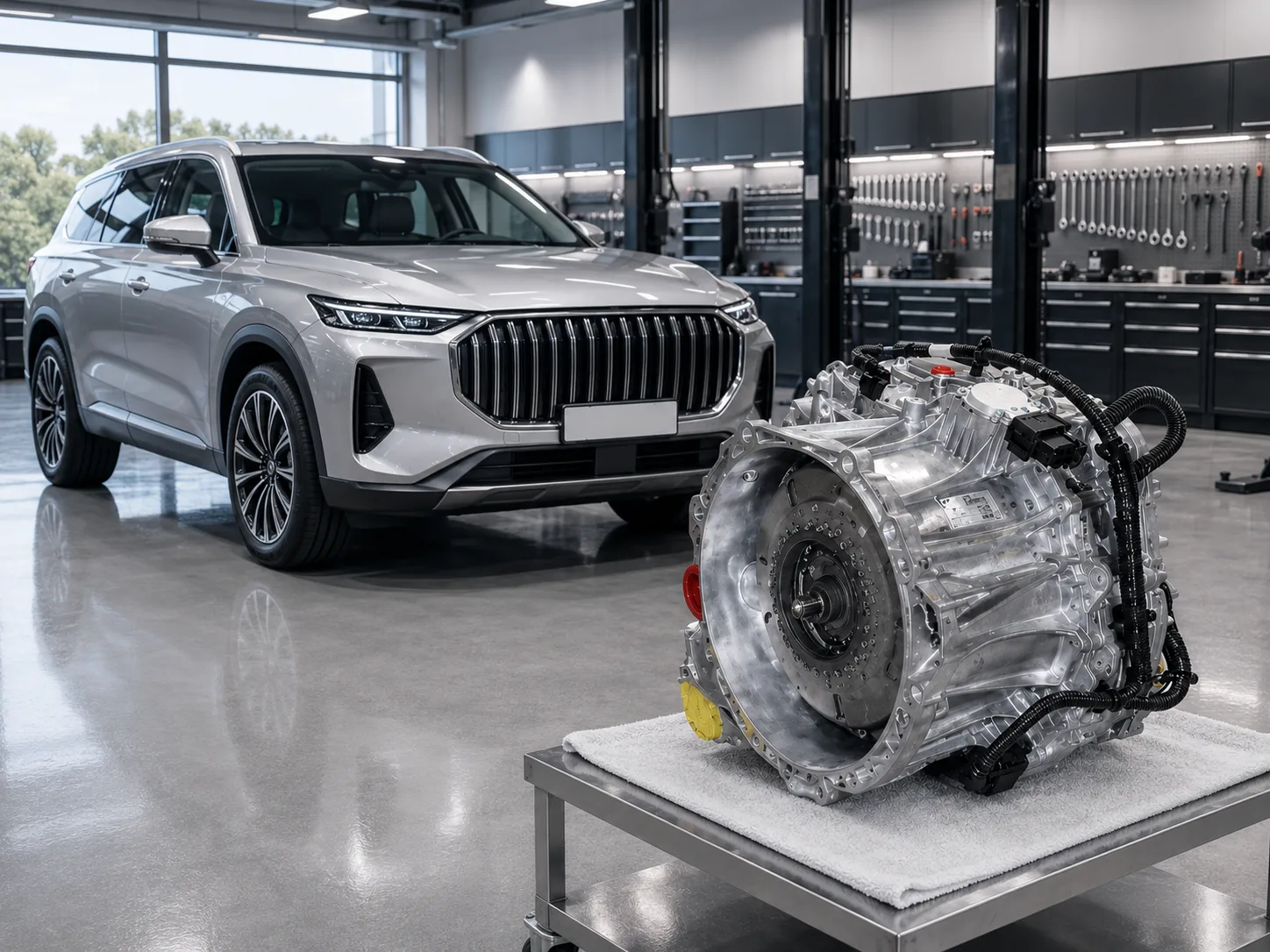 JAECOO J8 с коробкой Мокрый 7DCT (Chery DCT290, Geely 7DCT, Haval 7DCT, GAC 7DCT) — ремонт DCT в Москве