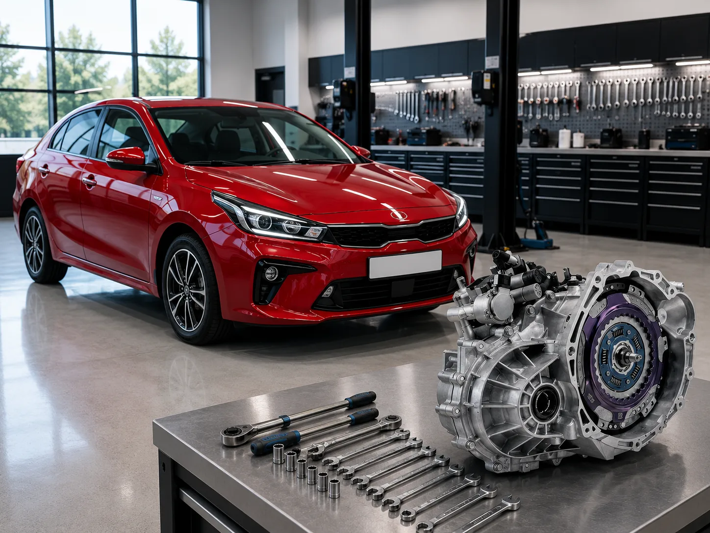 Kia Rio GT-Line с коробкой Hyundai/Kia 7DCT (D7UF1, EcoShift) — ремонт DCT в Москве