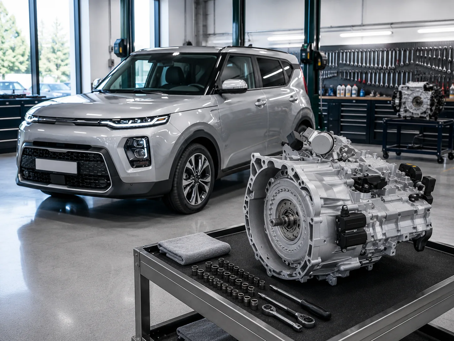 Kia Soul с коробкой Hyundai/Kia 7DCT (D7UF1, EcoShift) — ремонт DCT в Москве