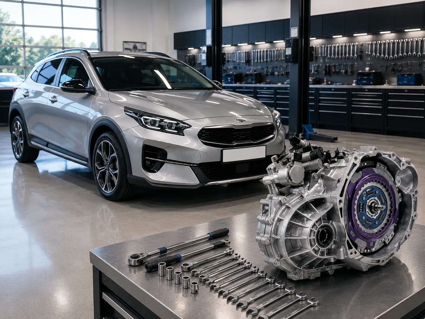 Kia XCeed с коробкой Hyundai/Kia 7DCT (D7UF1, EcoShift) — ремонт DCT в Москве