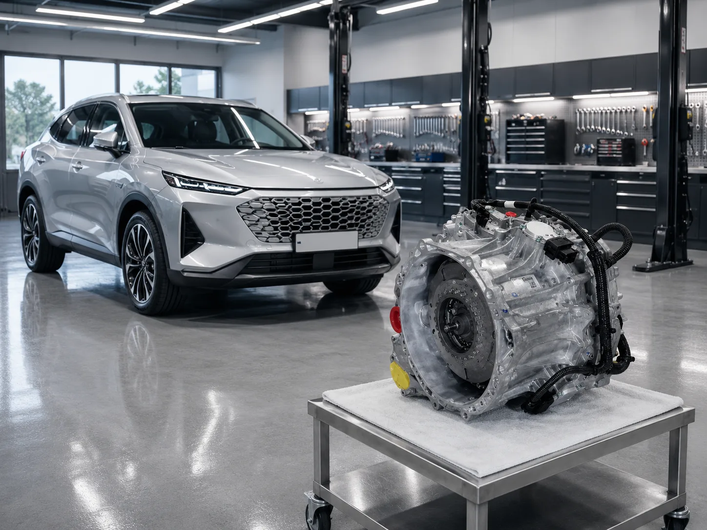 OMODA C7 с коробкой Мокрый 7DCT (Chery DCT290, Geely 7DCT, Haval 7DCT, GAC 7DCT) — ремонт DCT в Москве
